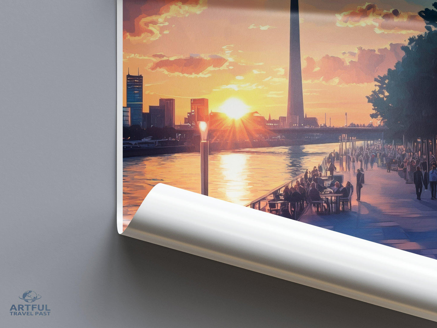 Düsseldorf Poster | Germany Wall Art | Europe Decor