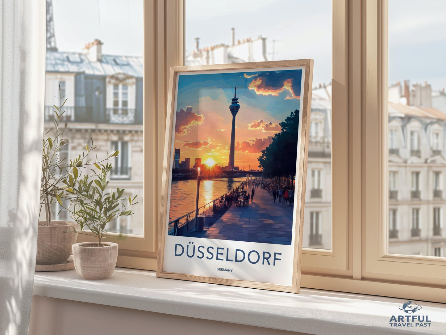 Düsseldorf Poster | Germany Wall Art | Europe Decor