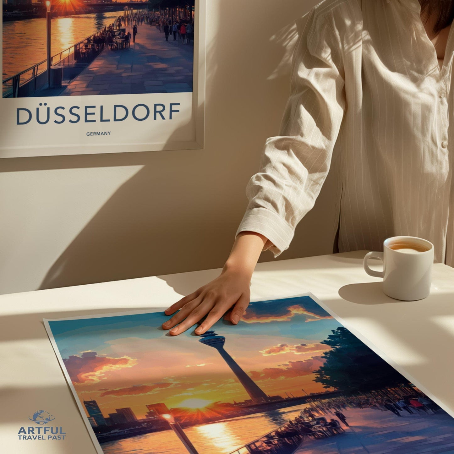 Düsseldorf Poster | Germany Wall Art | Europe Decor