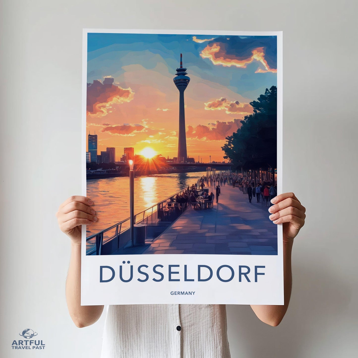 Düsseldorf Poster | Germany Wall Art | Europe Decor