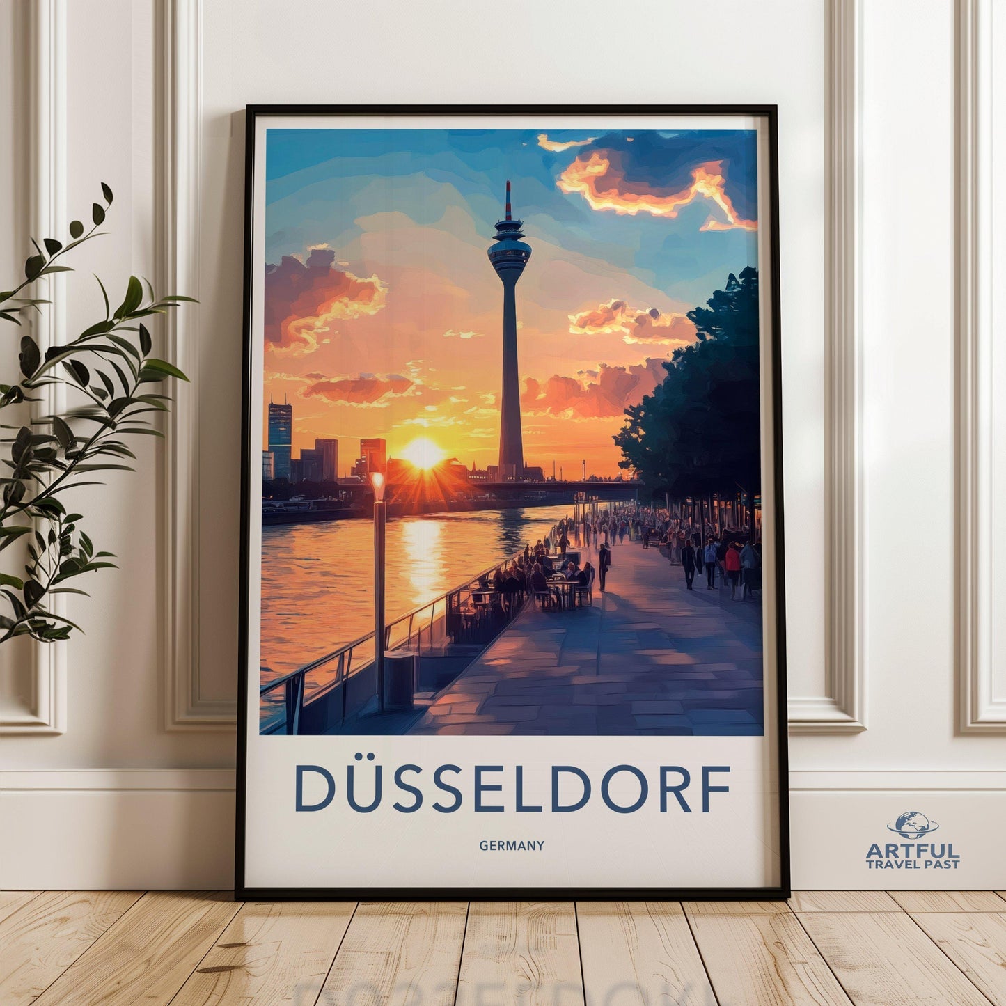 Düsseldorf Poster | Germany Wall Art | Europe Decor
