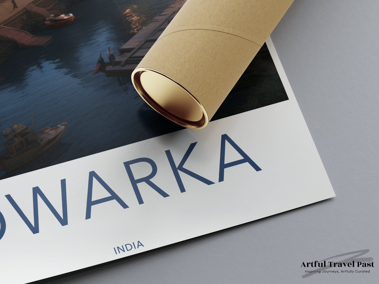 Dwarka Poster | Temple City | India Wall Art