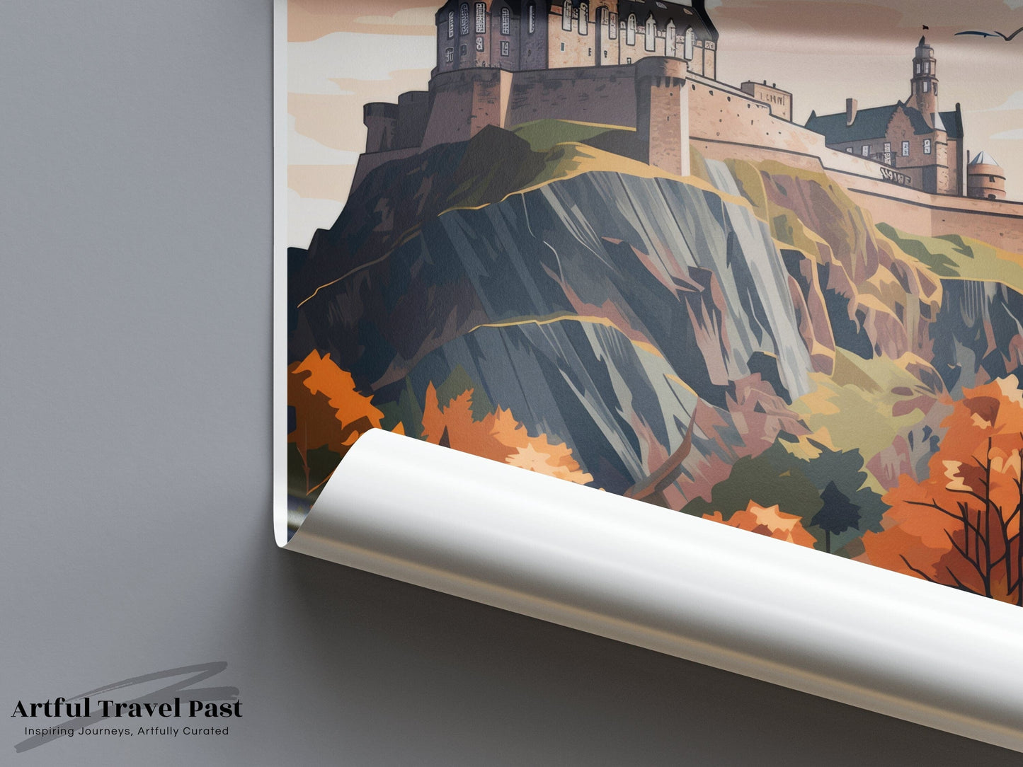 Edinburgh Castle Poster | Scotland Wall Art | UK Decor