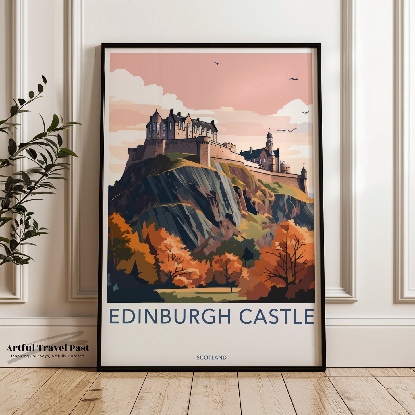 Edinburgh Castle Poster | Scotland Wall Art | UK Decor