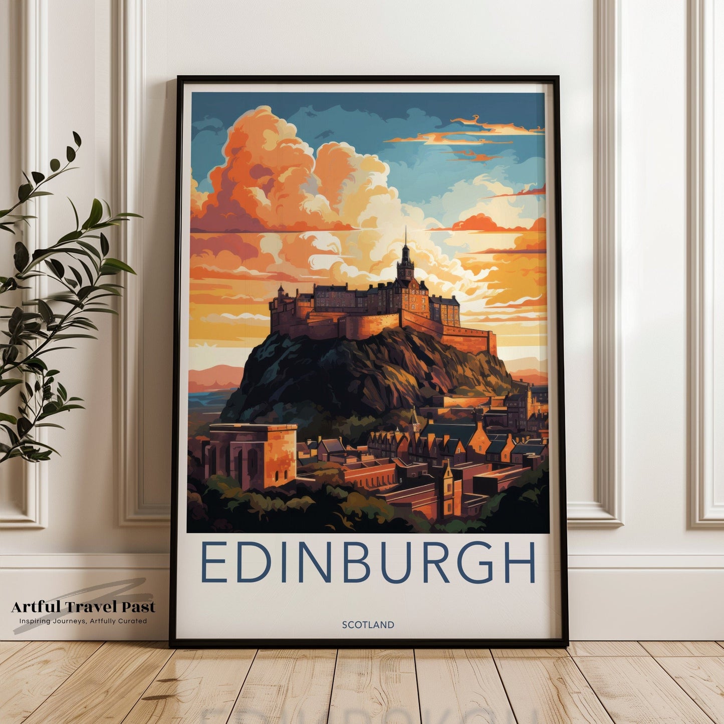 Edinburgh Poster - Scotland Wall Art