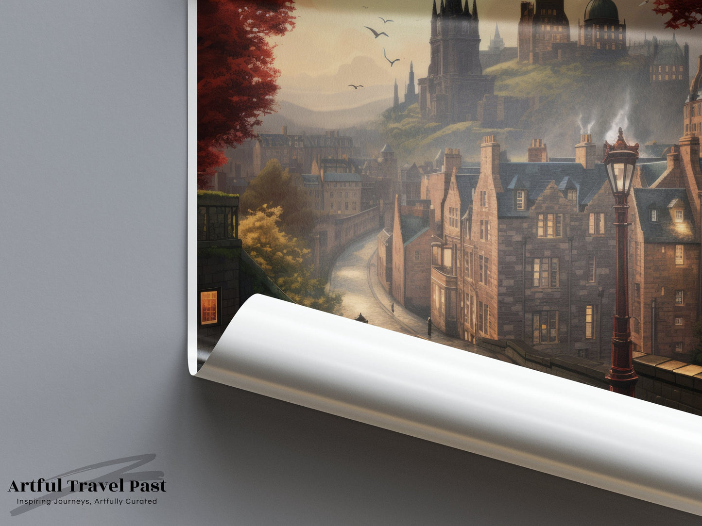 Edinburgh Poster | Scotland Wall Art | UK Decor