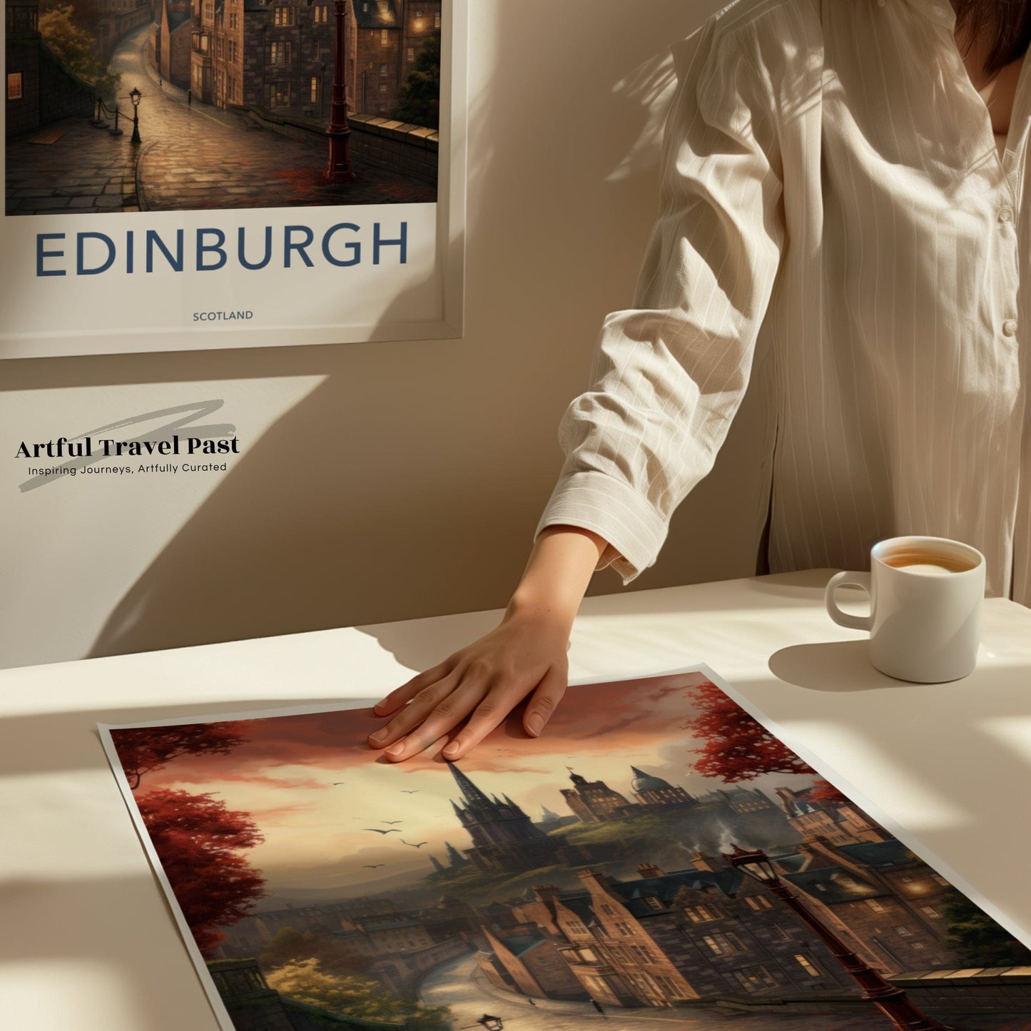 Edinburgh Poster | Scotland Wall Art | UK Decor