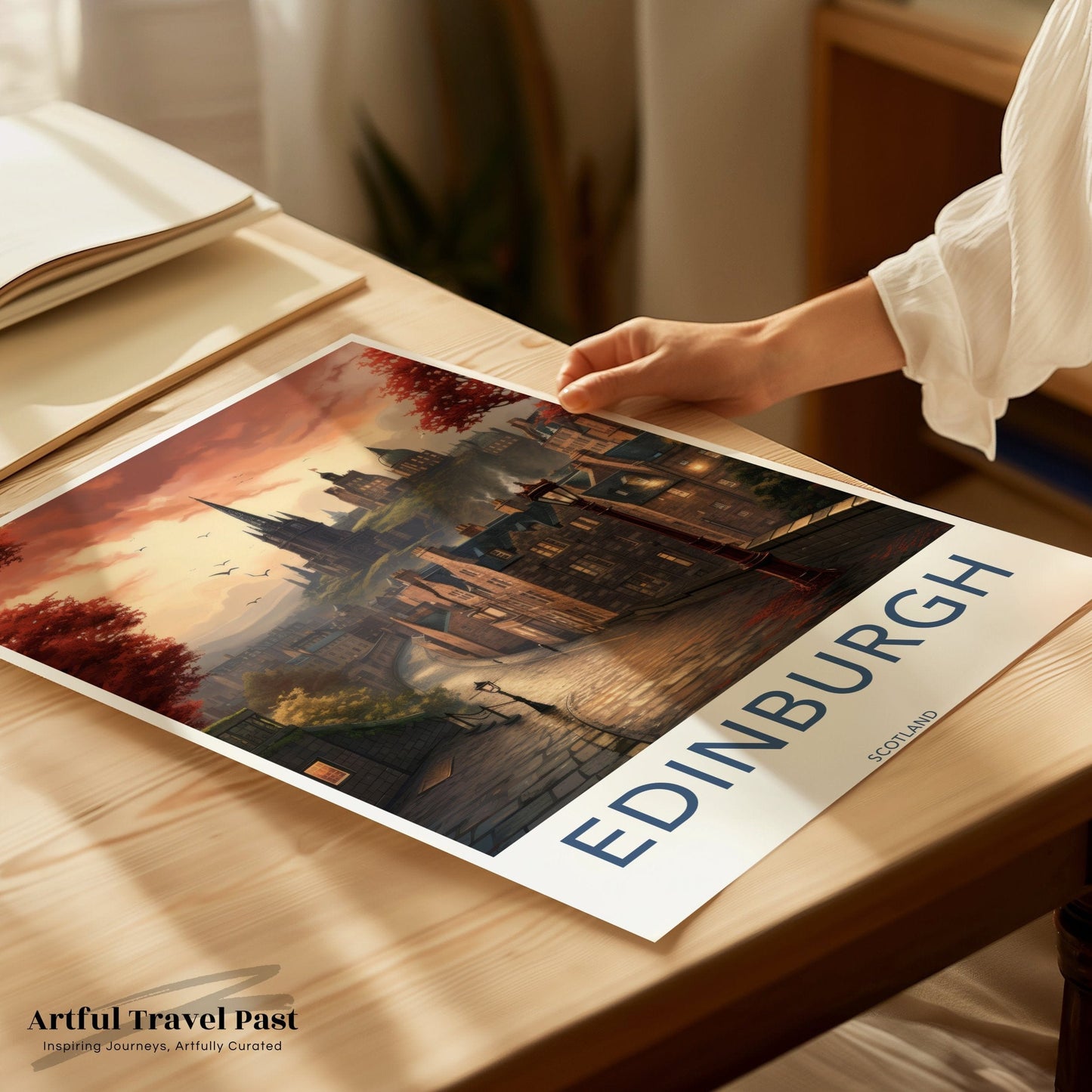 Edinburgh Poster | Scotland Wall Art | UK Decor