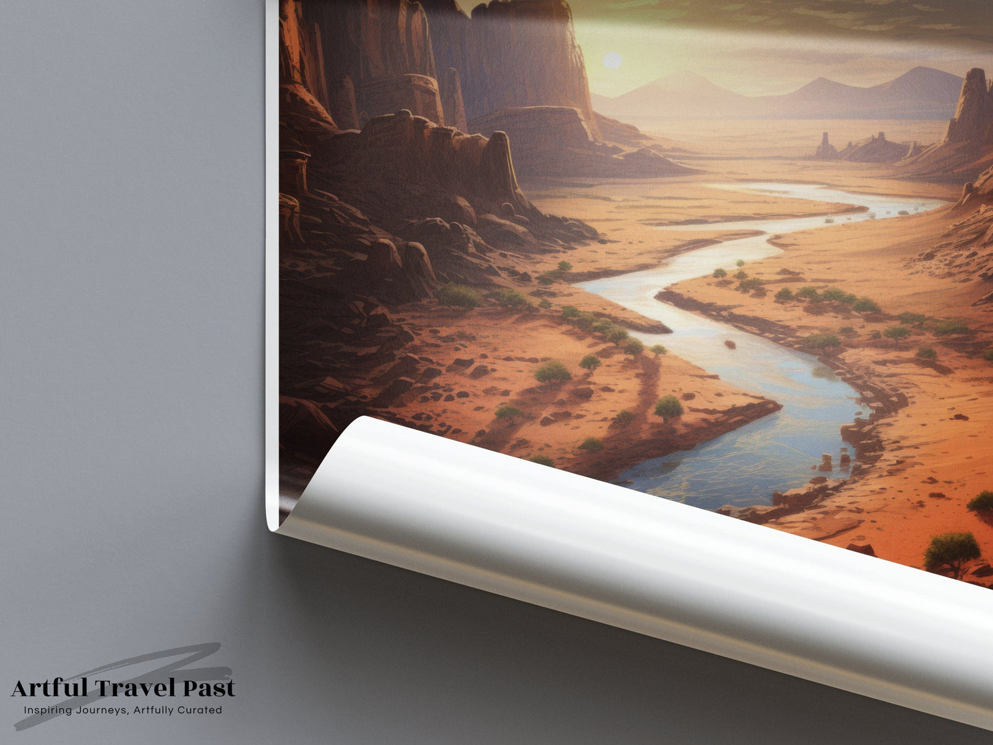 Ennedi Plateau Poster | Chad Wall Art | Africa Decor