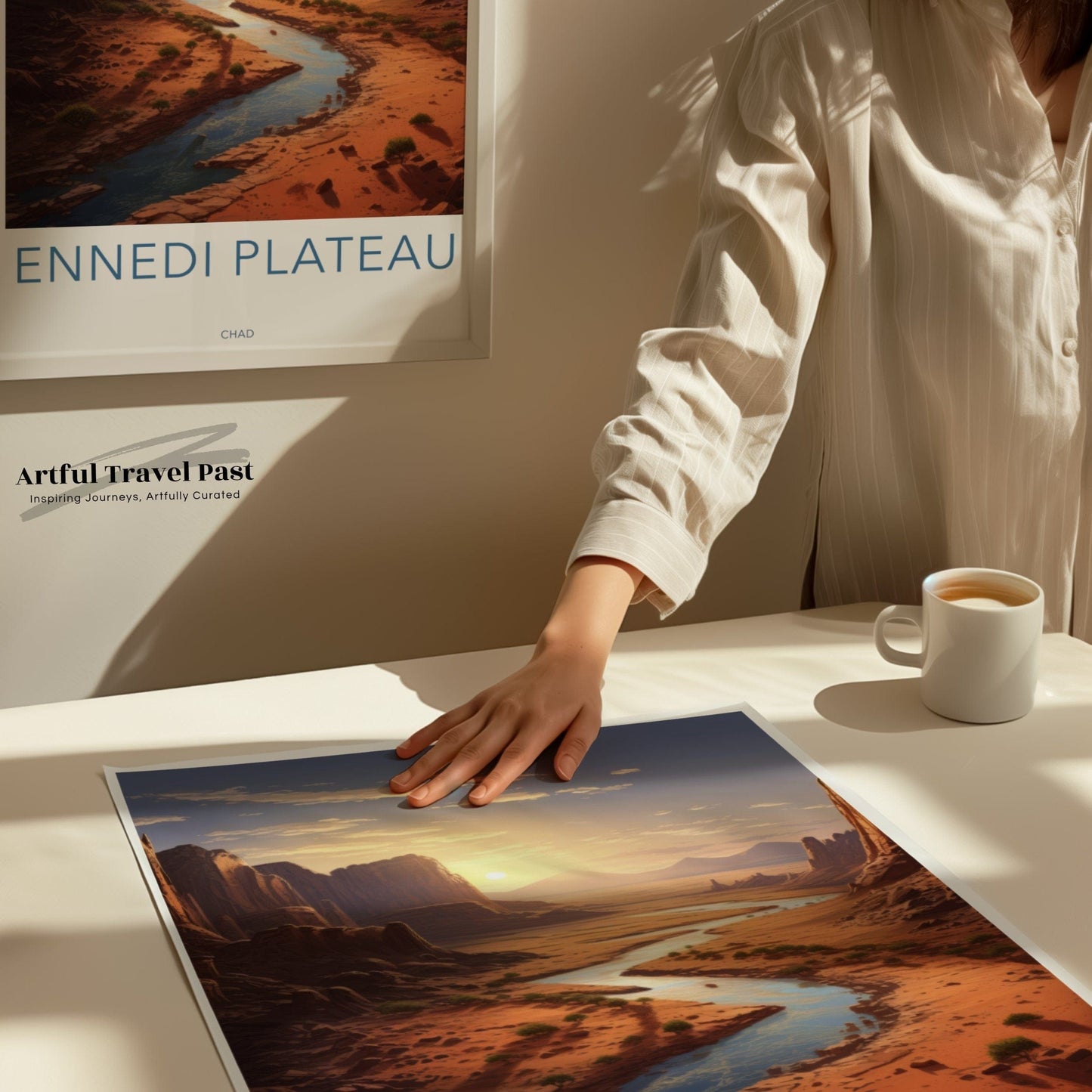 Ennedi Plateau Poster | Chad Wall Art | Africa Decor