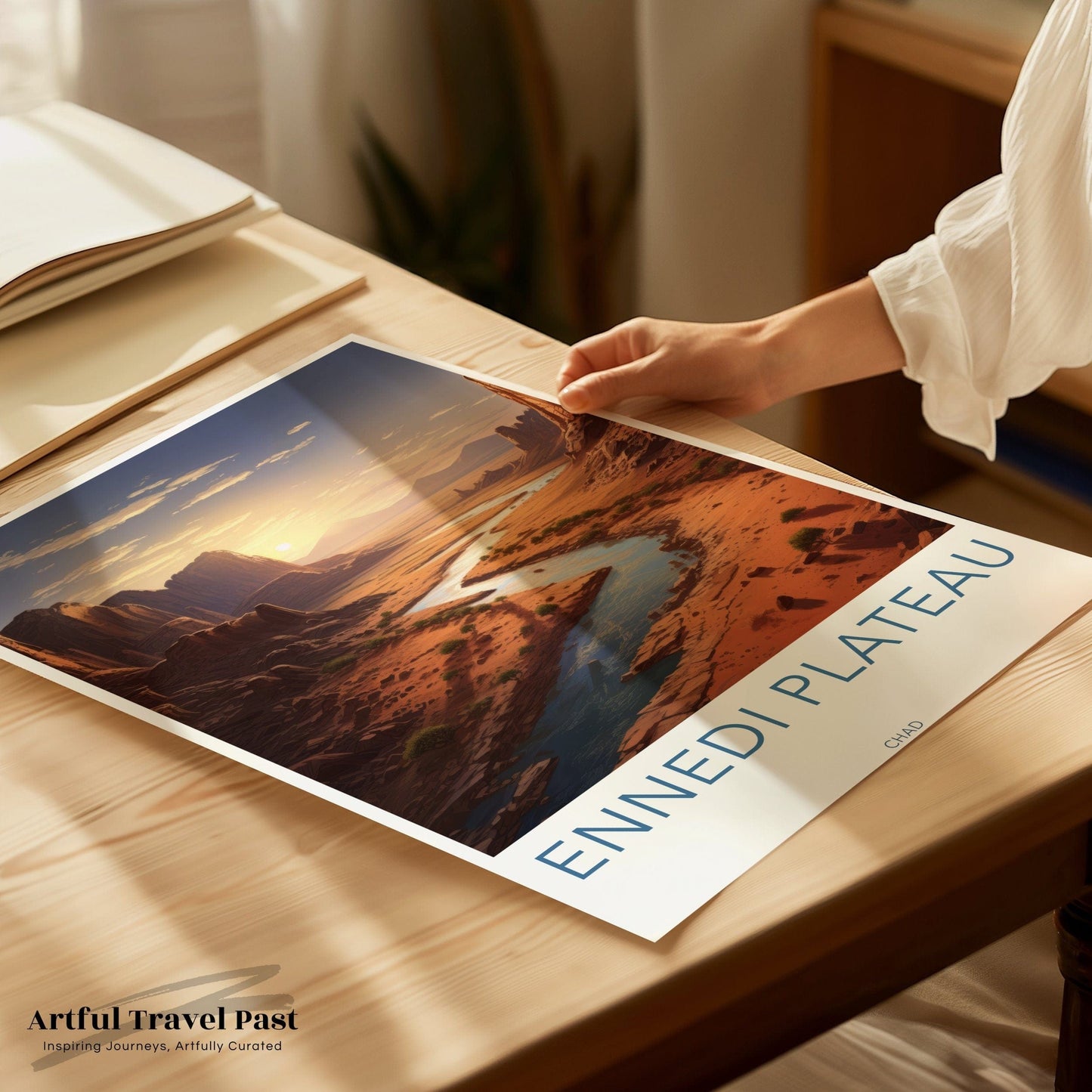 Ennedi Plateau Poster | Chad Wall Art | Africa Decor