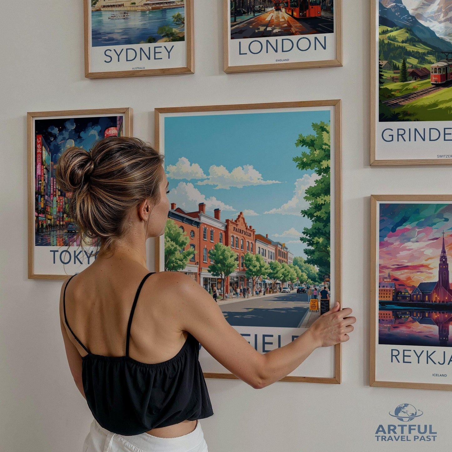 Fairfield Poster | Connecticut Wall Art | America Decor