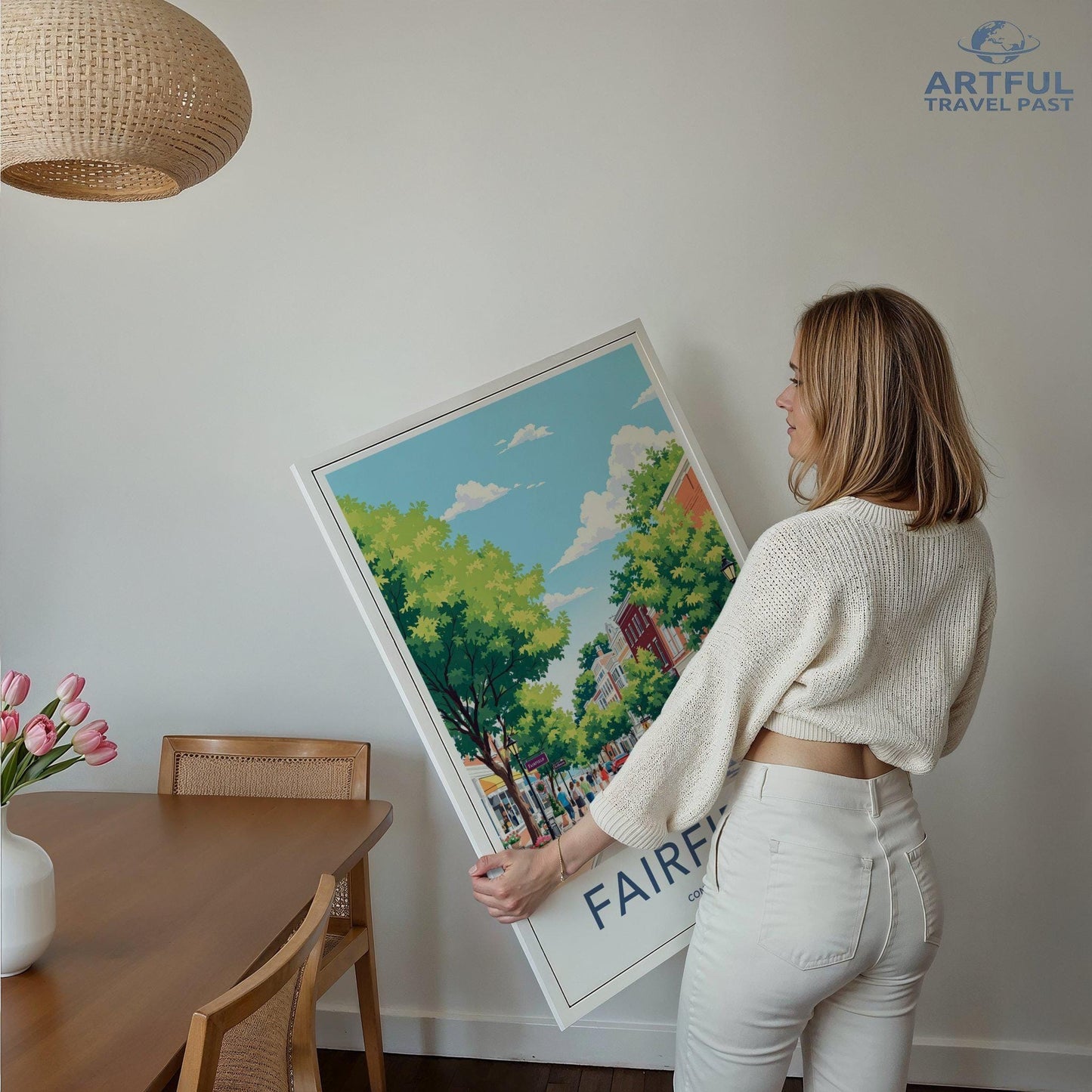 Fairfield Poster | Connecticut Wall Art | America Decor