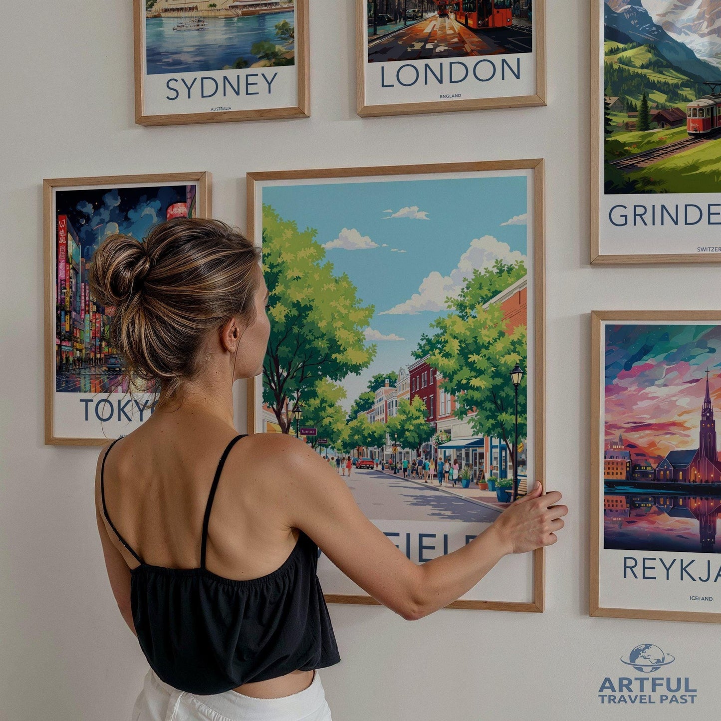 Fairfield Poster | Connecticut Wall Art | America Decor