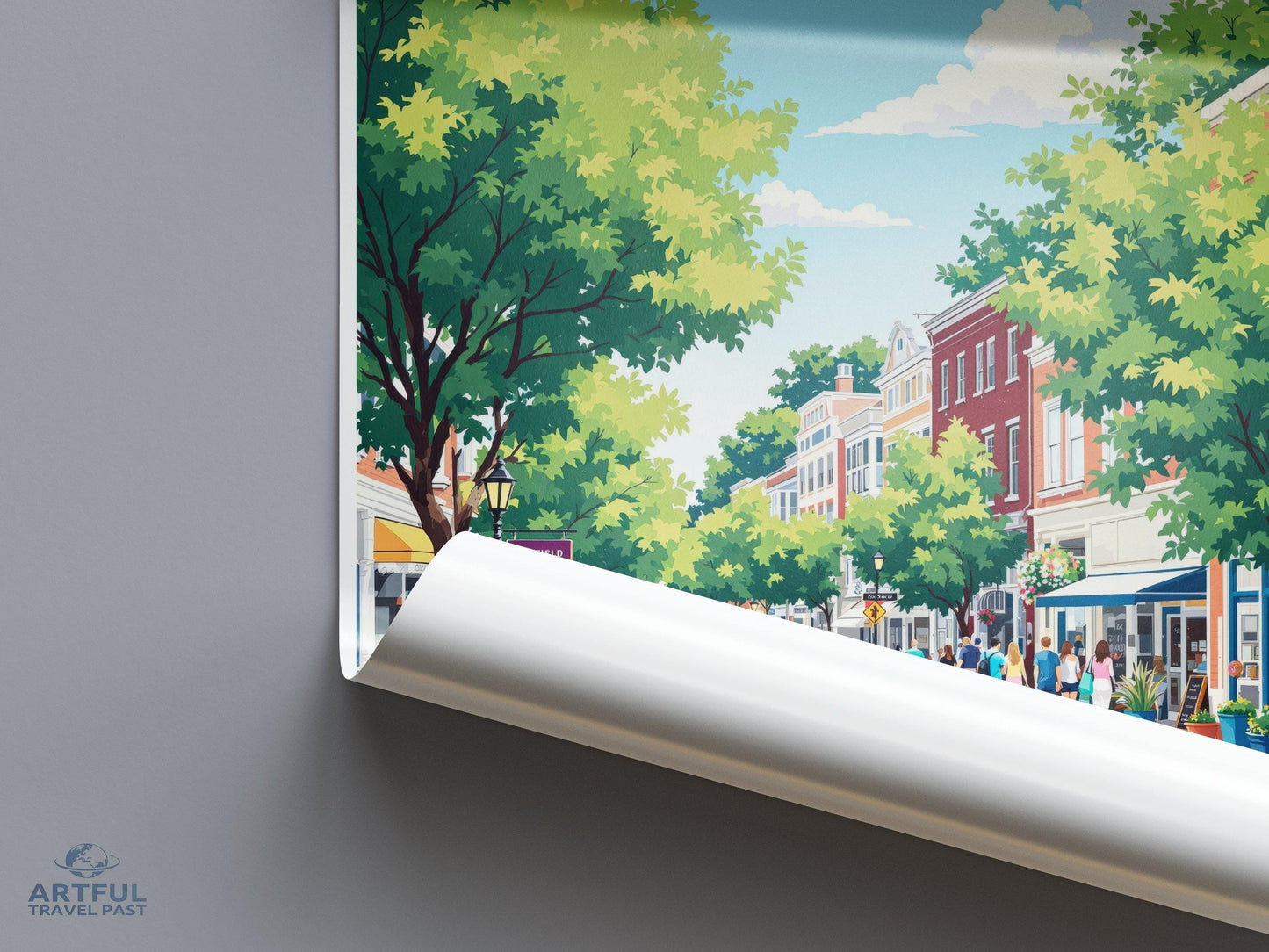 Fairfield Poster | Connecticut Wall Art | America Decor