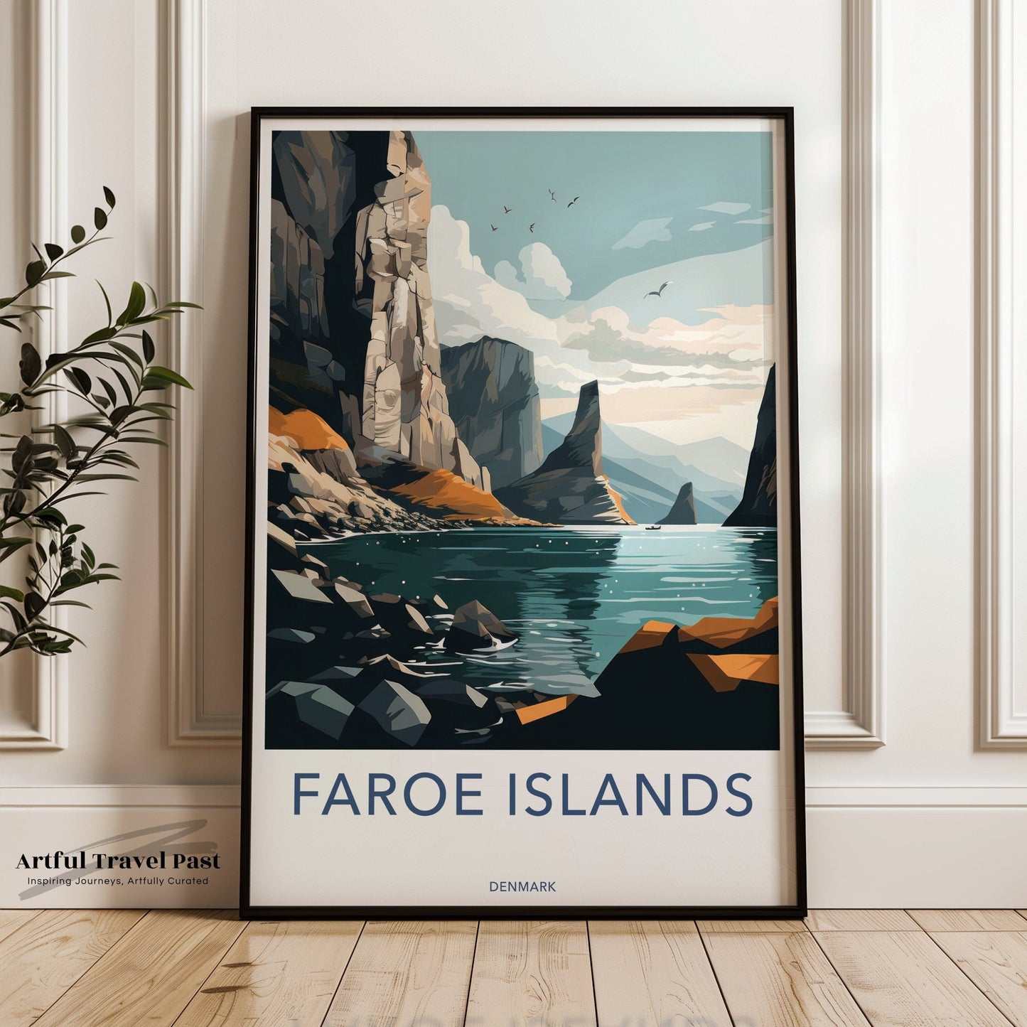 Faroe Islands Poster | Denmark Wall Art | Scandinavia