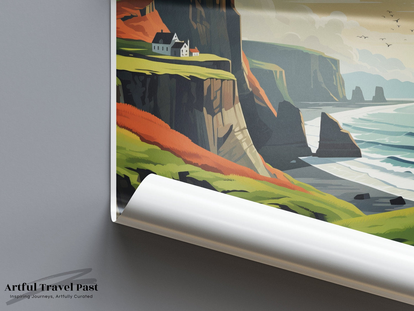 Faroe Islands Poster | Nordic Coast | Denmark Wall Art