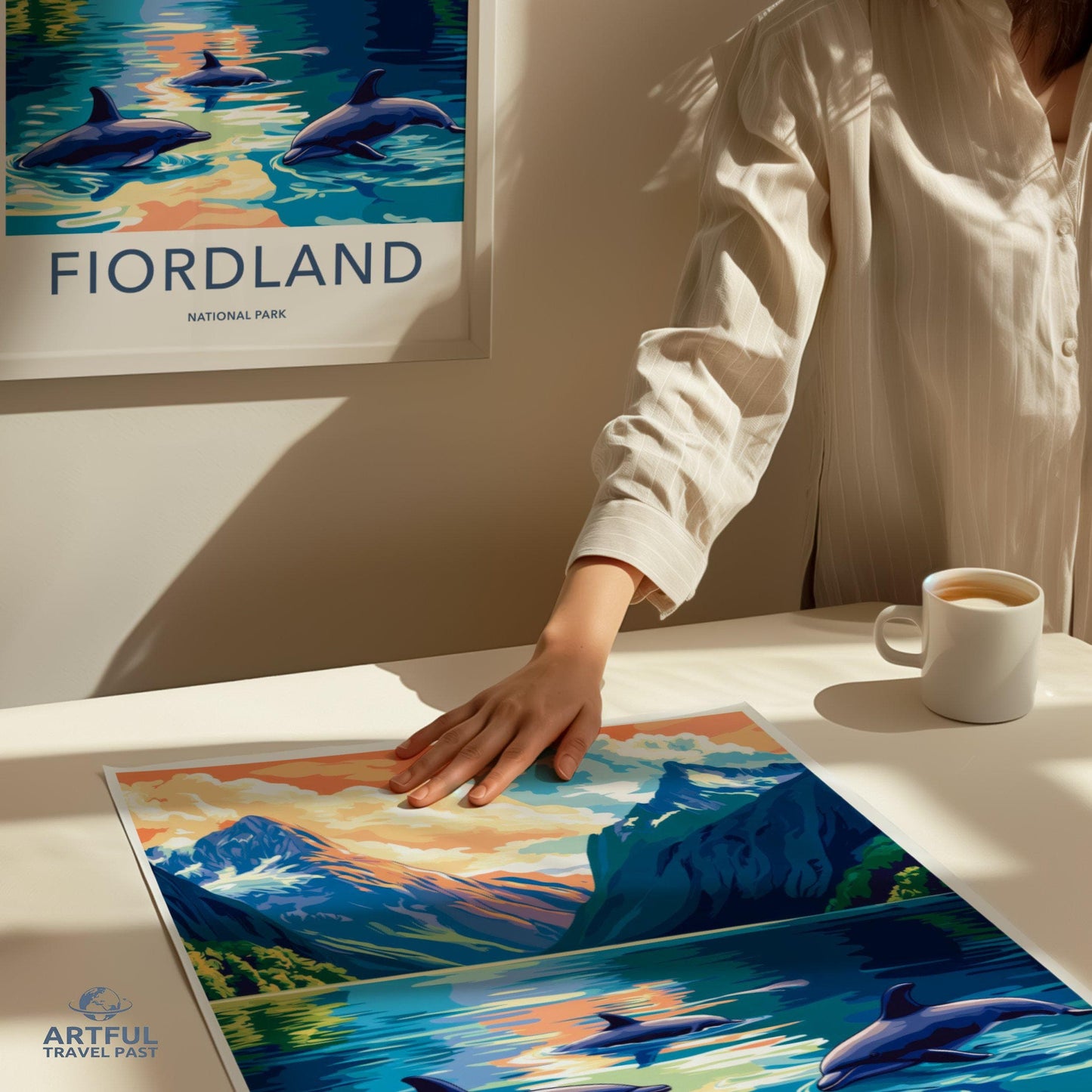 Fiordland National Park Poster | New Zealand Wall Art