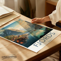 Fjords Poster - Norway Wall Art