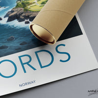 Fjords Poster - Norway Wall Art