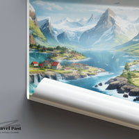 Fjords Poster - Norway Wall Art