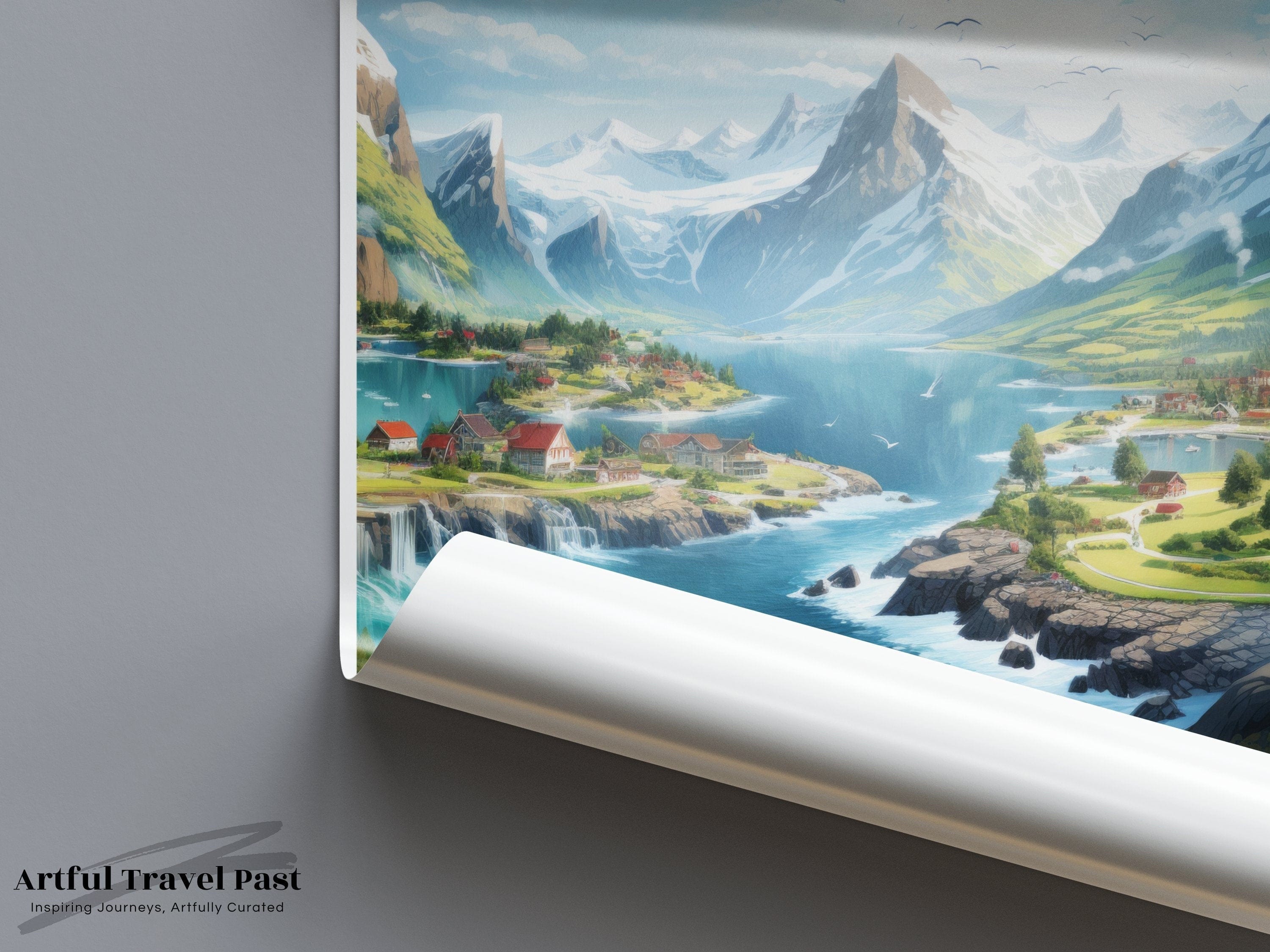 Fjords Poster - Norway Wall Art