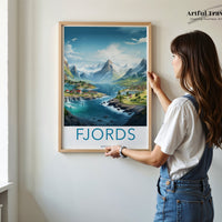 Fjords Poster - Norway Wall Art