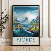 Fjords Poster - Norway Wall Art