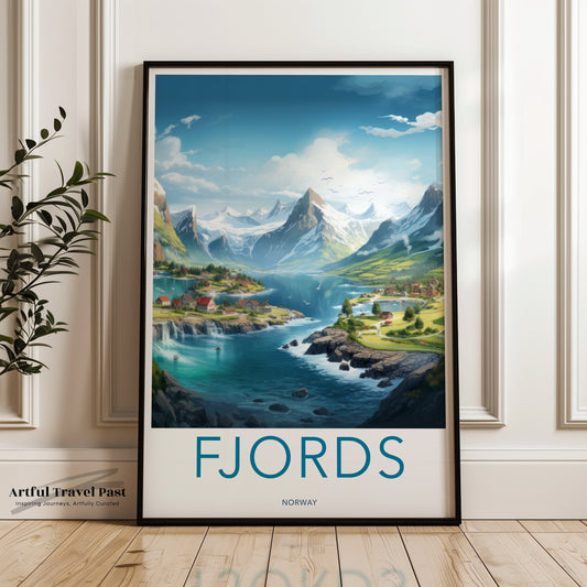 Fjords Poster - Norway Wall Art