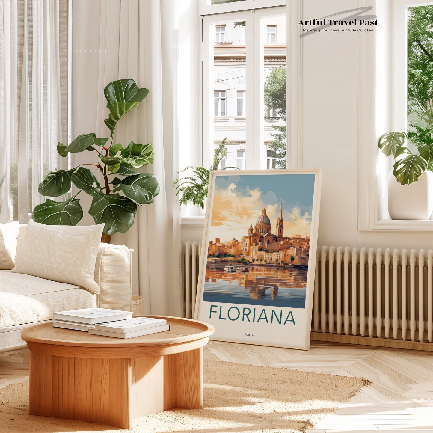 Floriana Poster | Malta Wall Art | Europe Decor