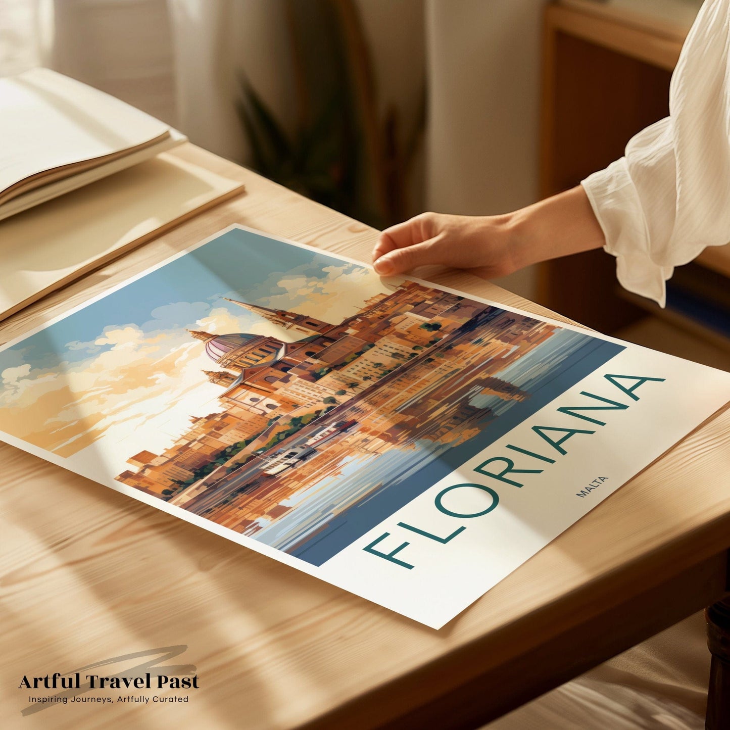 Floriana Poster | Malta Wall Art | Europe Decor