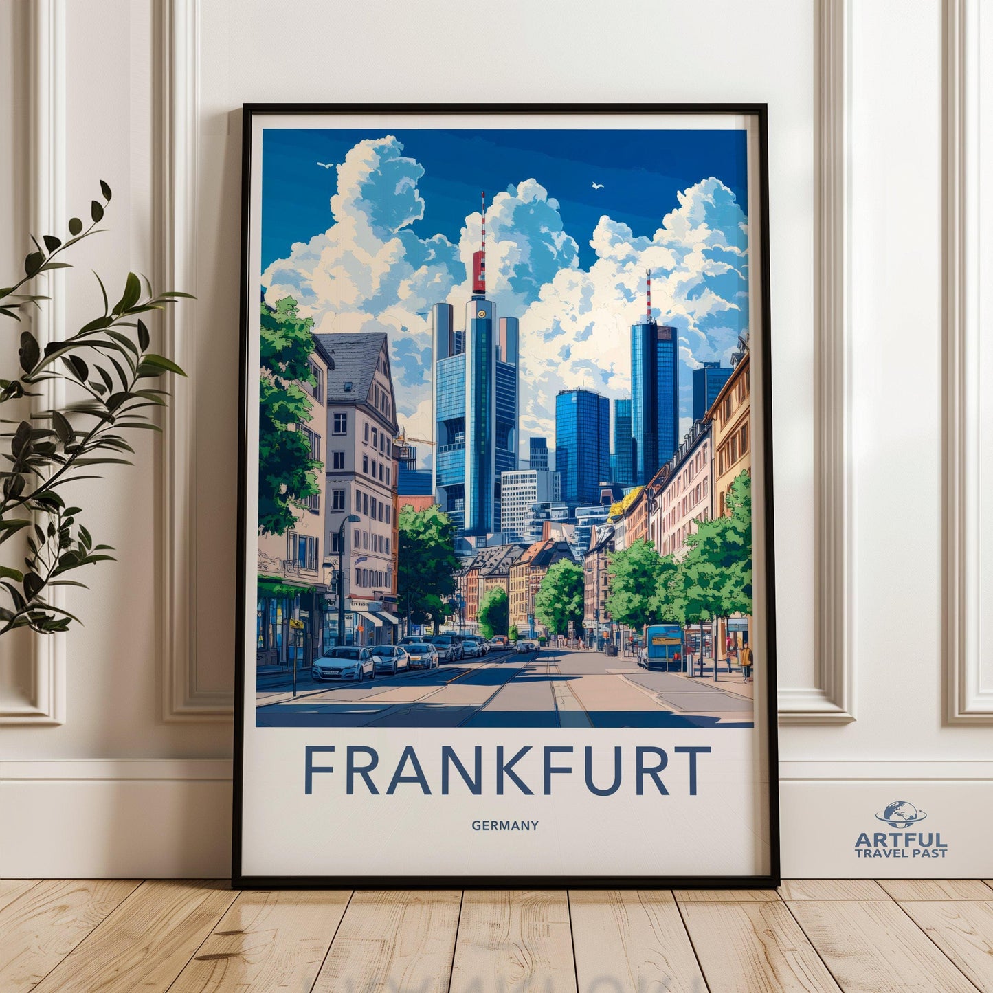 Frankfurt Poster | Germany Wall Art | Europe Decor
