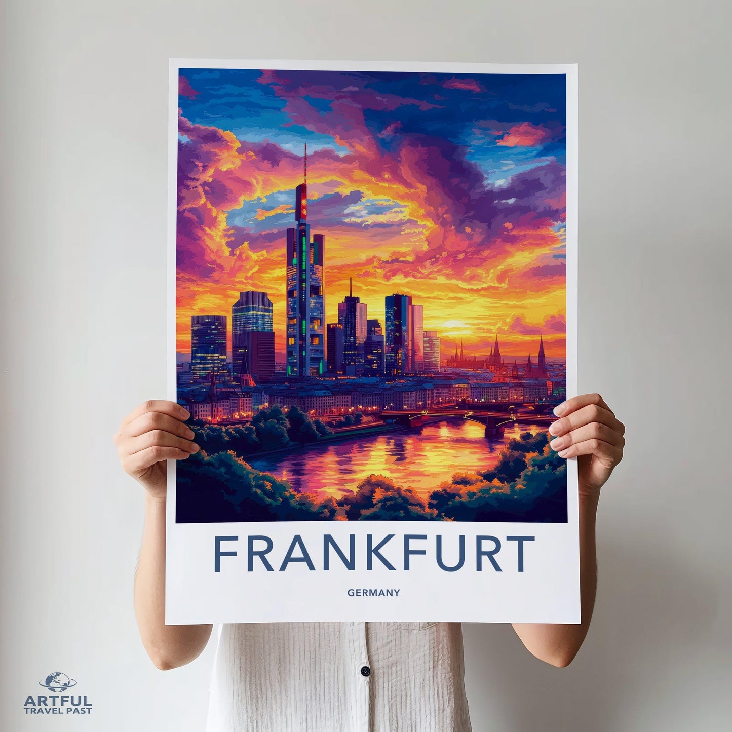 Frankfurt Poster | Germany Wall Art | Europe Decor