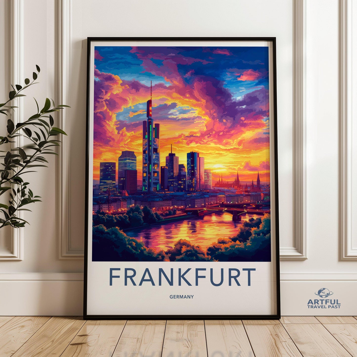 Frankfurt Poster | Germany Wall Art | Europe Decor