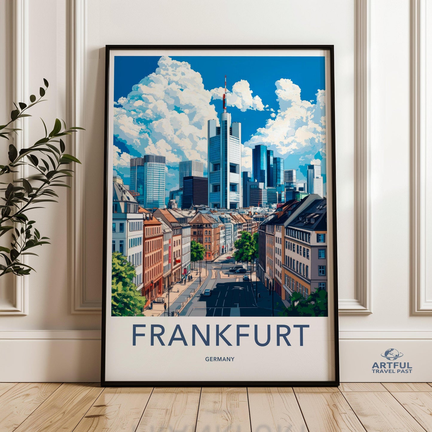 Frankfurt Poster | Germany Wall Art | Europe Decor