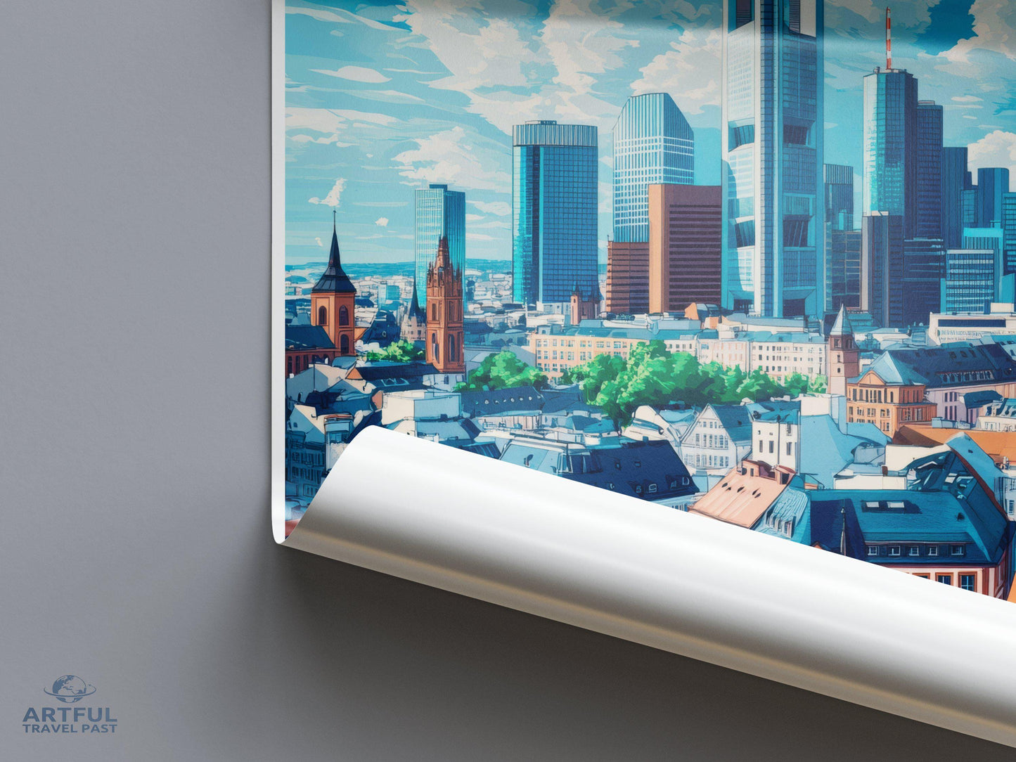 Frankfurt Poster | Germany Wall Art | Europe Decor