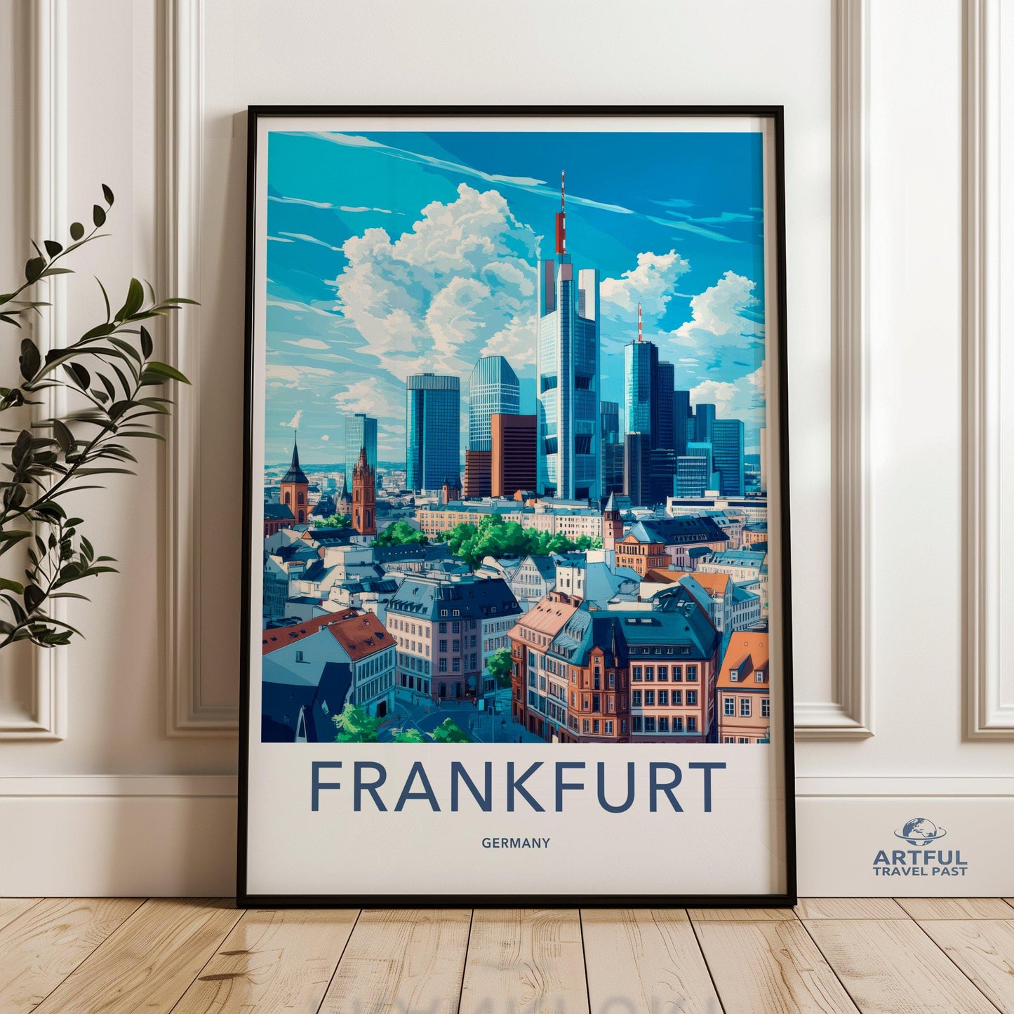 Frankfurt Poster | Germany Wall Art | Europe Decor