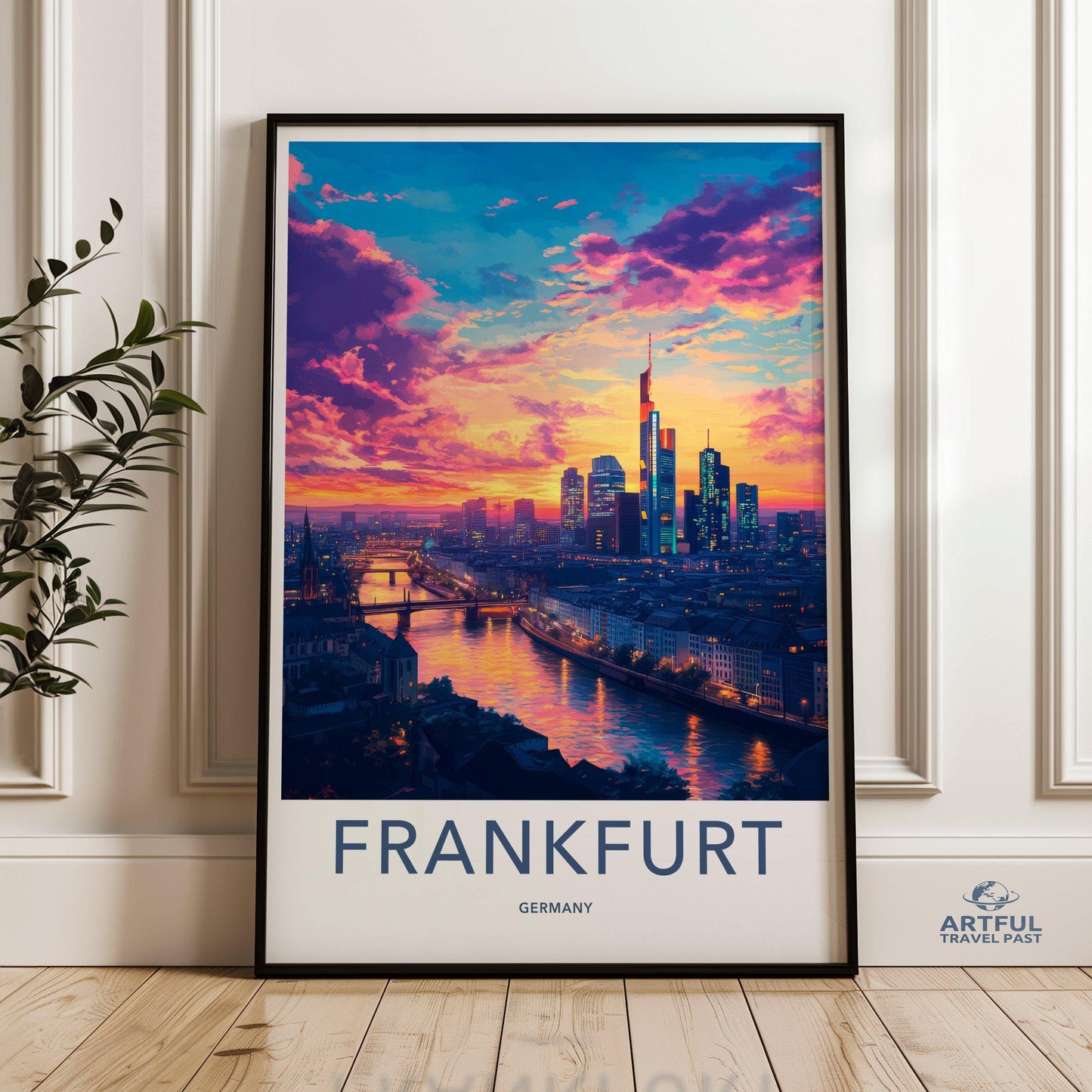 Frankfurt Poster | Germany Wall Art | Europe Decor