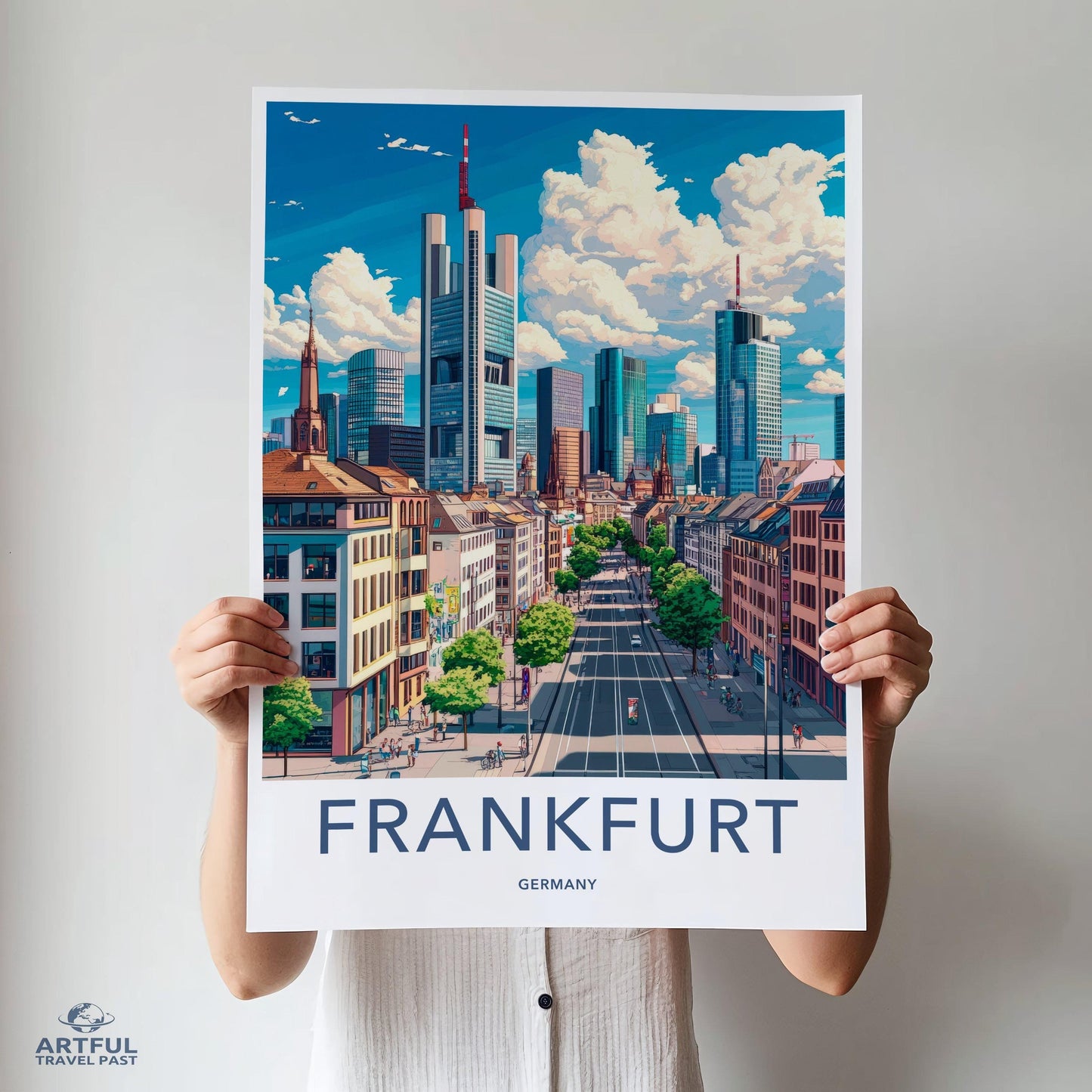 Frankfurt Poster | Germany Wall Art | Europe Decor