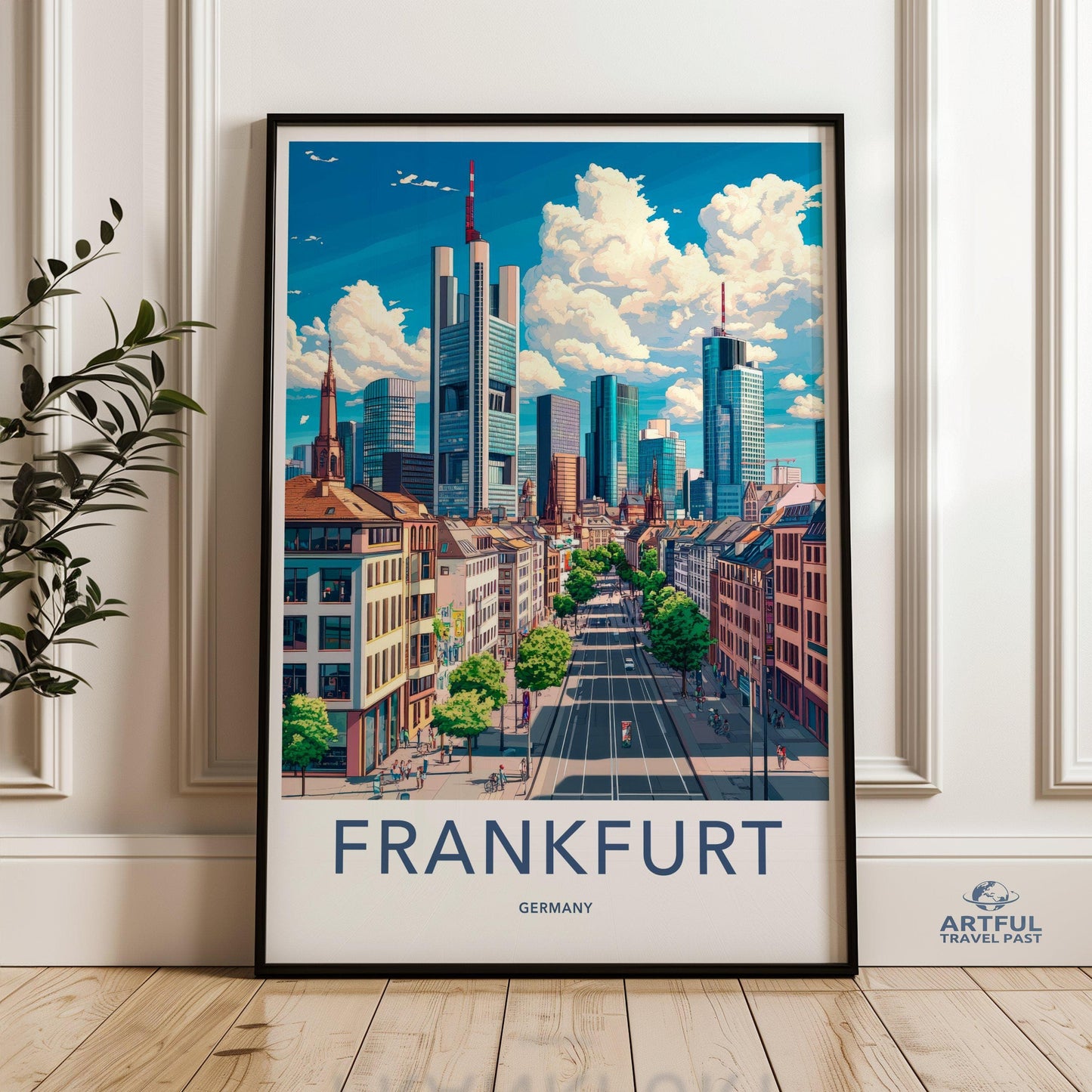 Frankfurt Poster | Germany Wall Art | Europe Decor