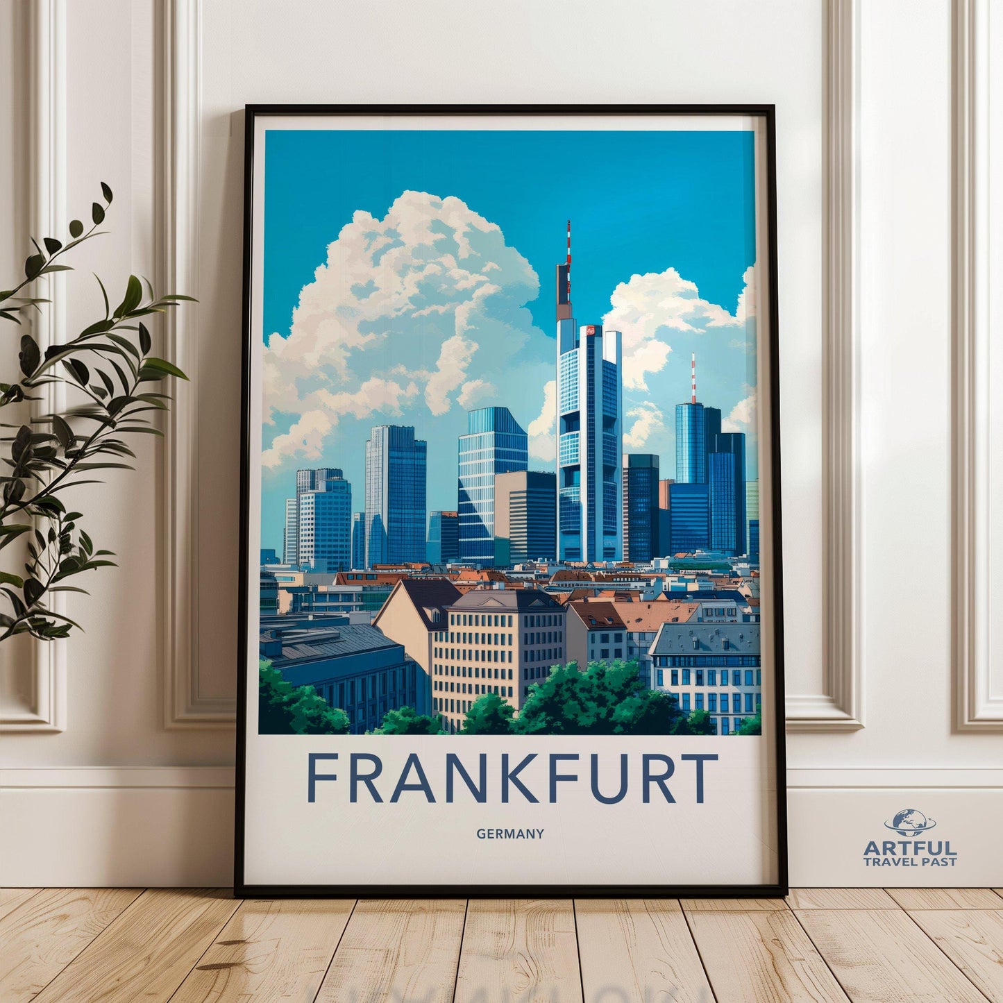 Frankfurt Poster | Germany Wall Art | Europe Decor