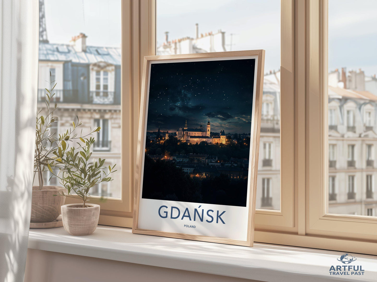 Gdańsk Poster | Poland Wall Art | Eastern Europe Decor