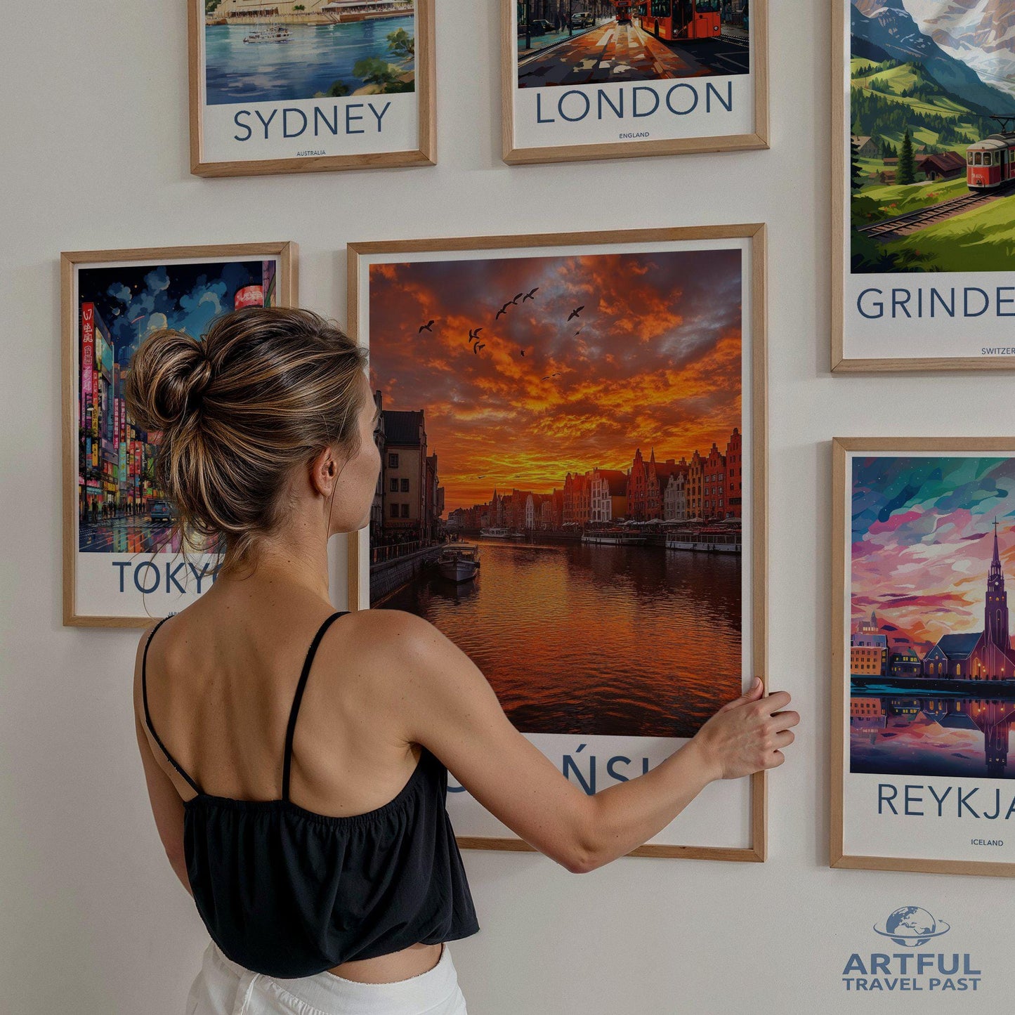 Gdańsk Poster | Poland Wall Art | Europe Decor