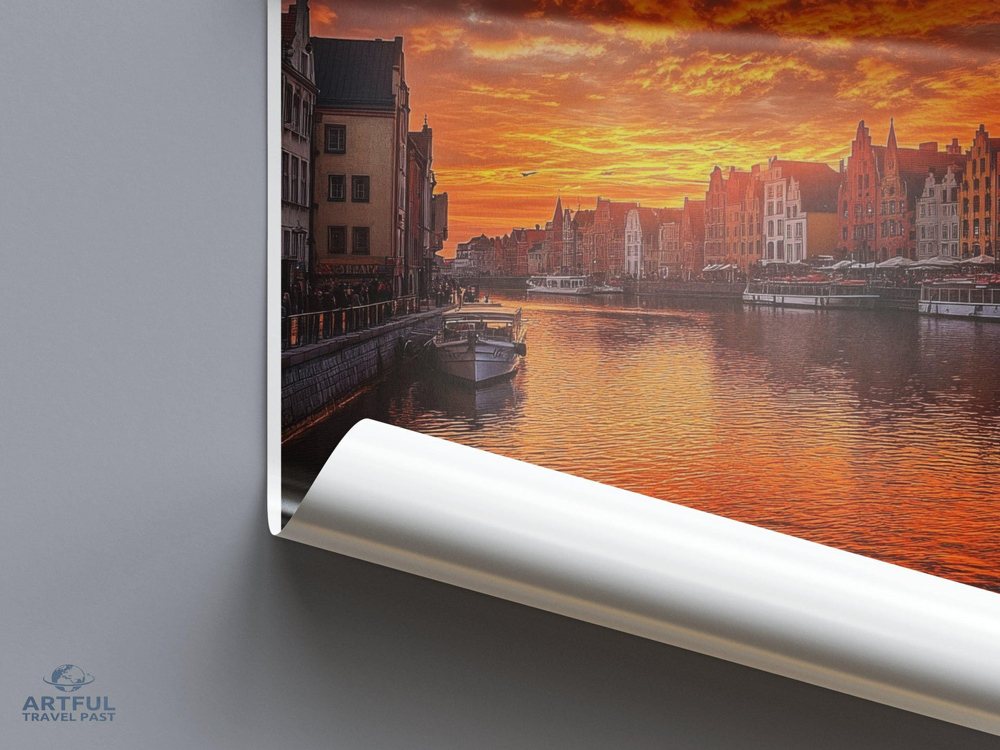 Gdańsk Poster | Poland Wall Art | Europe Decor
