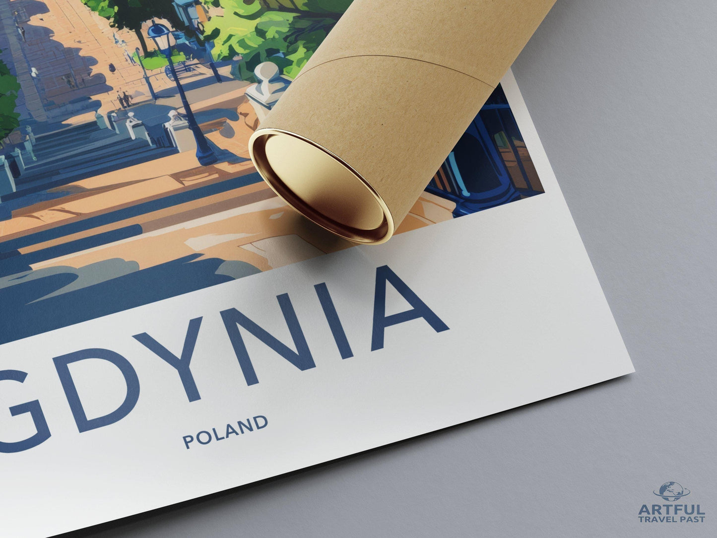 Gdynia Poster | Poland Wall Art | Eastern Europe Decor