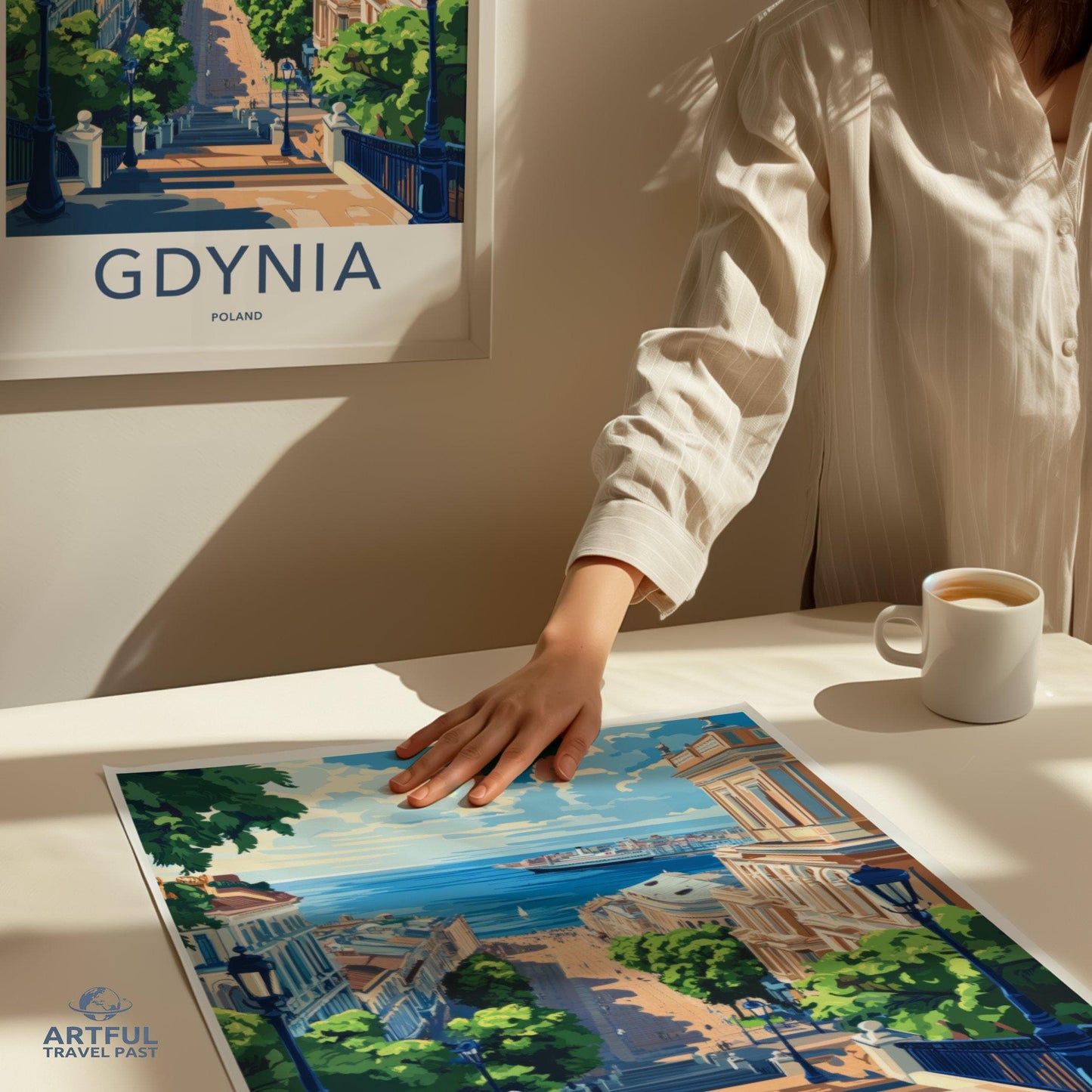 Gdynia Poster | Poland Wall Art | Eastern Europe Decor