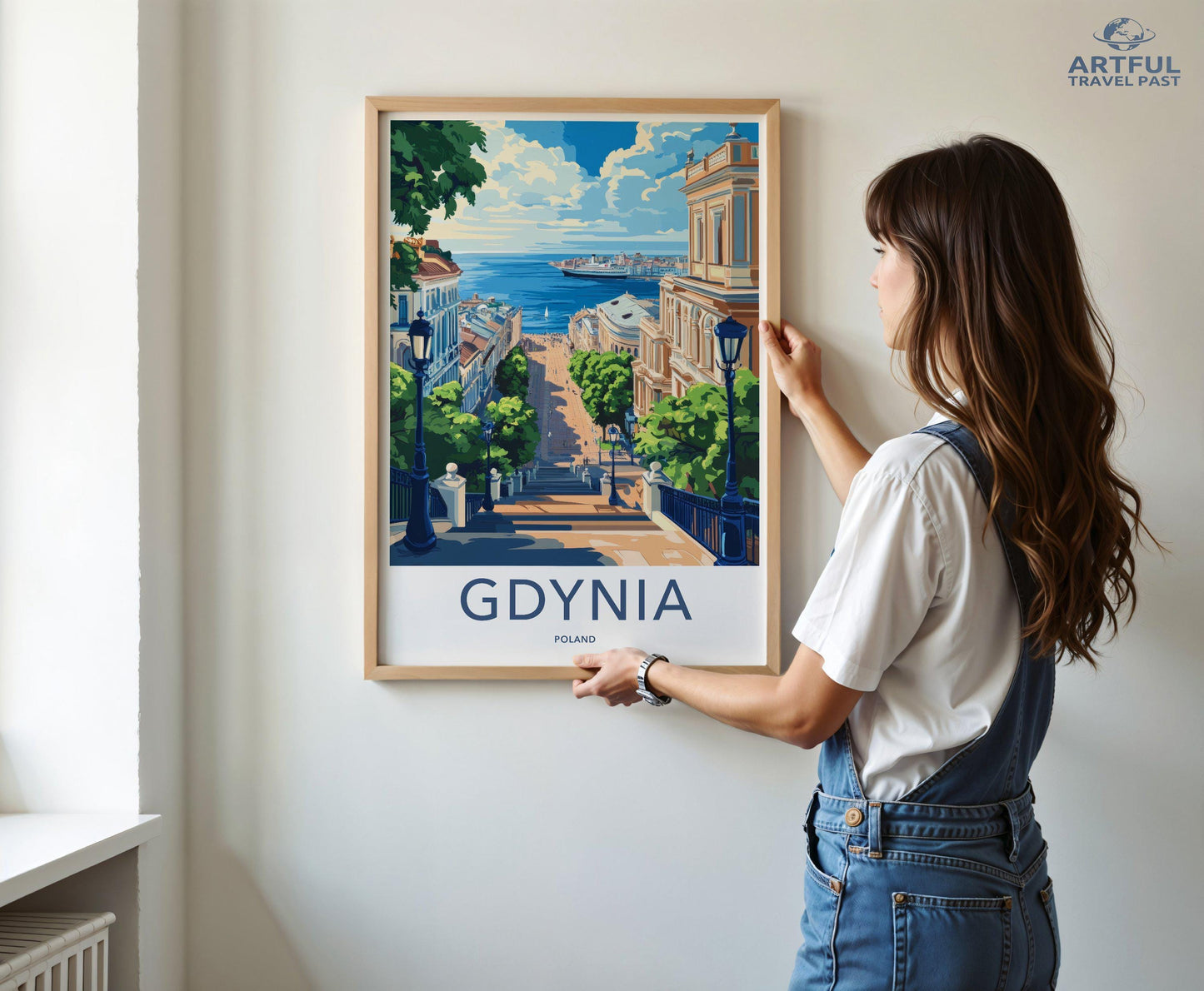 Gdynia Poster | Poland Wall Art | Eastern Europe Decor