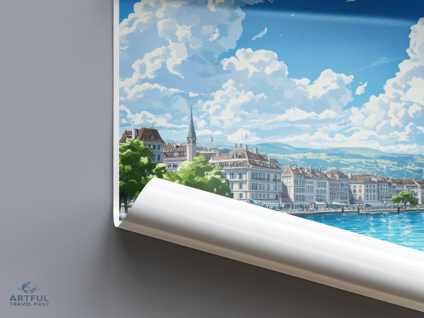 Geneva Poster | Switzerland Wall Art | Europe Decor