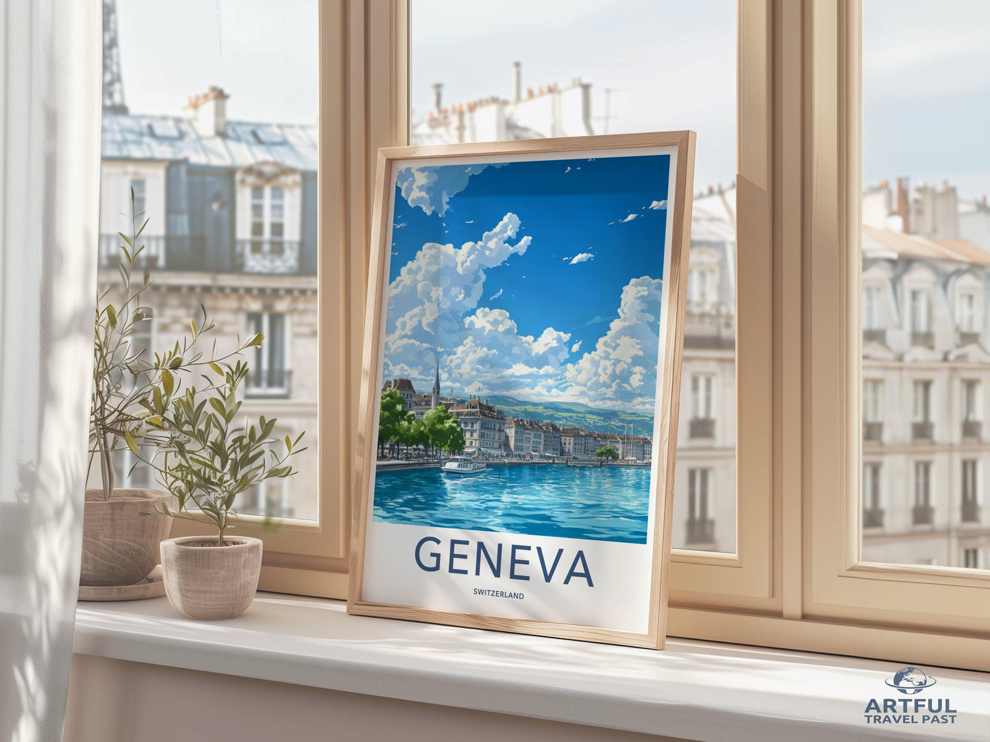 Geneva Poster | Switzerland Wall Art | Europe Decor