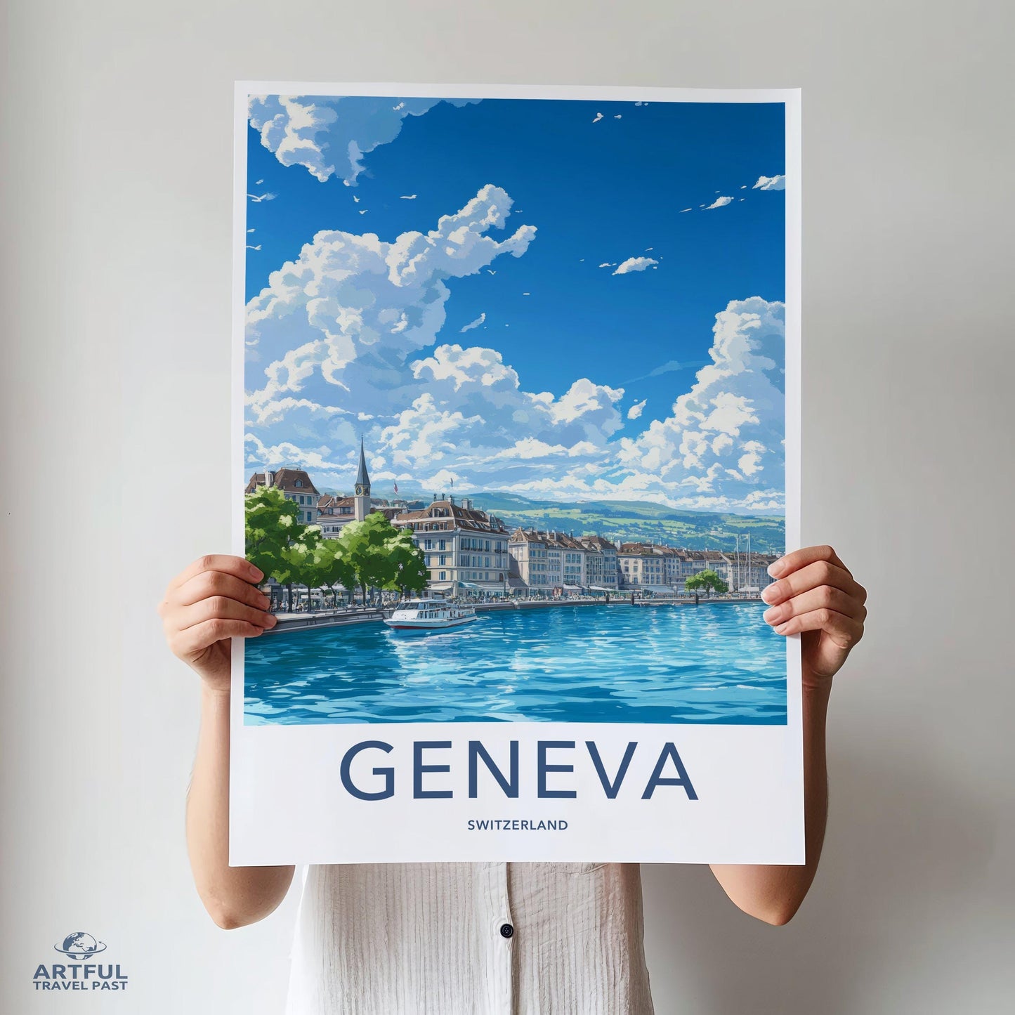 Geneva Poster | Switzerland Wall Art | Europe Decor